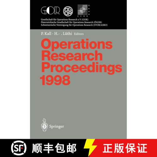 【3-4周达】Operations Research Proceedings 1998 : Selected Papers of the International Conference on ... [9783540653813]