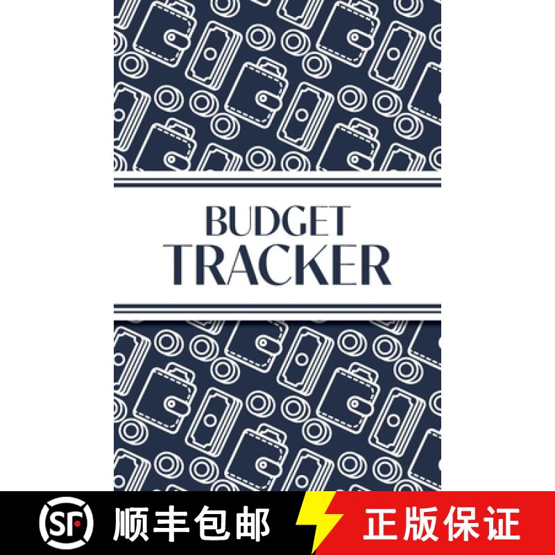 【2-3周达】Budget Tracker (Navy and White Money Outlines): 6x9 Monthly Finance Organizer for Expenses... [9781834120430]