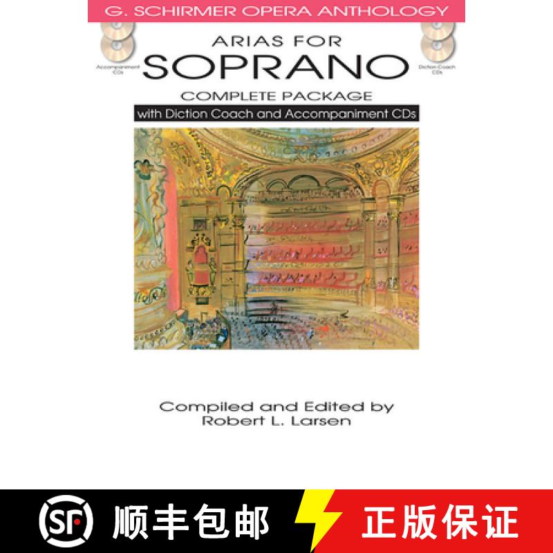 【2-3周达】Arias for Soprano 1 - Complete Package: With Diction Coach and Accompaniment Cds [9781480328471]