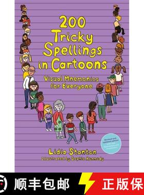 【3-4周达】200 Tricky Spellings in Cartoons: Visual Mnemonics for Everyone - Us Edition [9781787755406]