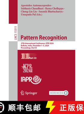 【3-4周达】Pattern Recognition: 27th International Conference, Icpr 2024, Kolkata, India, December 1-... [9783031781940]