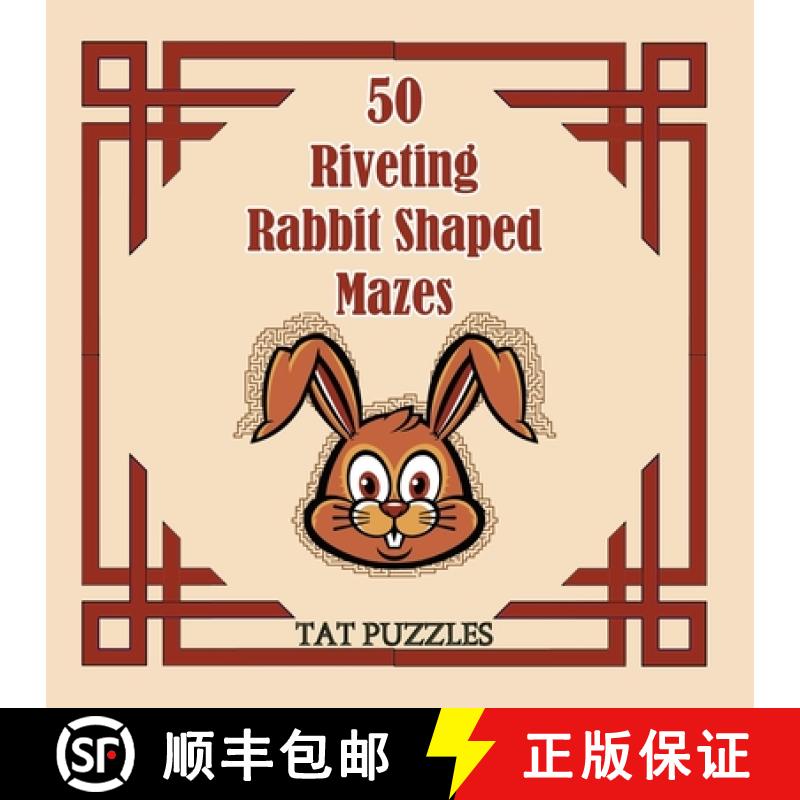 【2-3周达】50 Riveting Rabbit Shaped Mazes [9781922695239]