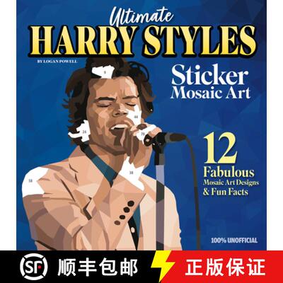【3-4周达】Ultimate Harry Styles Sticker Mosaic Art Book: 12 Amazing Mosaic Art Designs & Fun Facts [9781497207103]