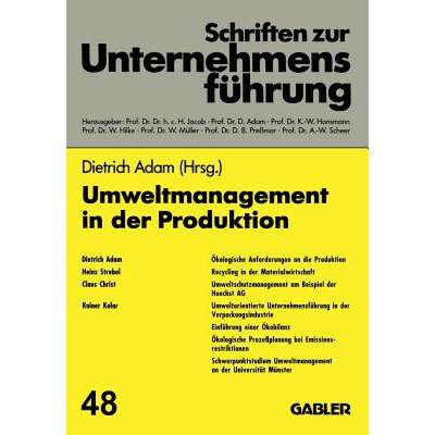 【4周达】Umweltmanagement in Der Produktion [9783409179119]