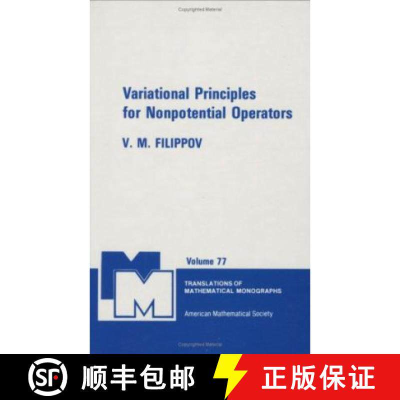 【3-4周达】Variational Principles For Nonpotential Operators [9780821845295]