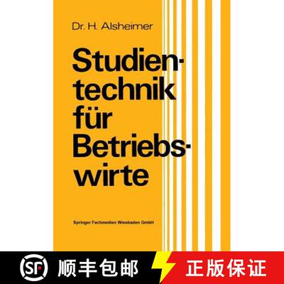 【3-4周达】Studientechnik für Betriebswirte (2. Auflage 1973) [9783409392457]
