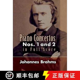 Piano 9780486464145 Johannes Brahms Nos. Concertos Score 预订 Full and