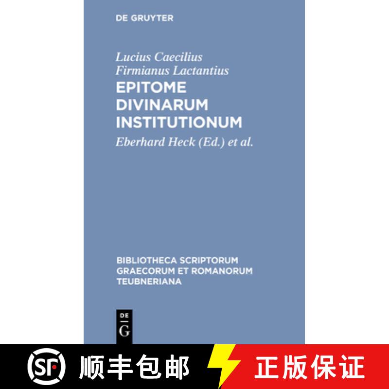 【3-4周达】Epitome Divinarum Institution Pb [9783598719332]