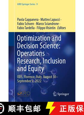 【3-4周达】Optimization and Decision Science: Operations Research, Inclusion and Equity: Ods, Florenc... [9783031288623]