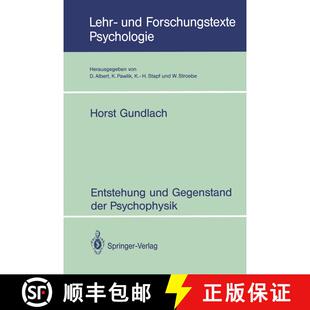 【3-4周达】Entstehung und Gegenstand der Psychophysik [9783540562641]
