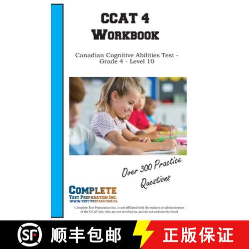 【3-4周达】CCAT 4 Workbook: Canadian Cognitive Abilities Test - Grade 4 - Level 10 [9781772454642]