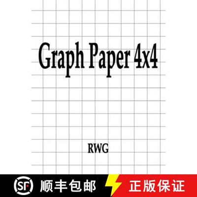 【3-4周达】Graph Paper 4x4: 200 Pages 8.5 X 11 [9781087814537]