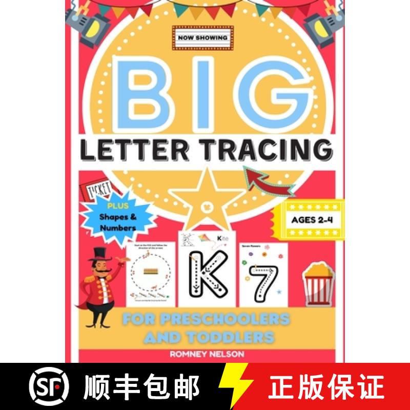【3-4周达】Big Letter Tracing For Preschoolers And Toddlers Ages 2-4: Alphabet and Trace Number Pract... [9781922515605]