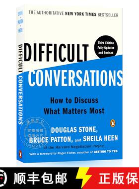 现货 高难度谈话 美版第三版 Difficult Conversations: How to Discuss What Matters Most [9780143137597]