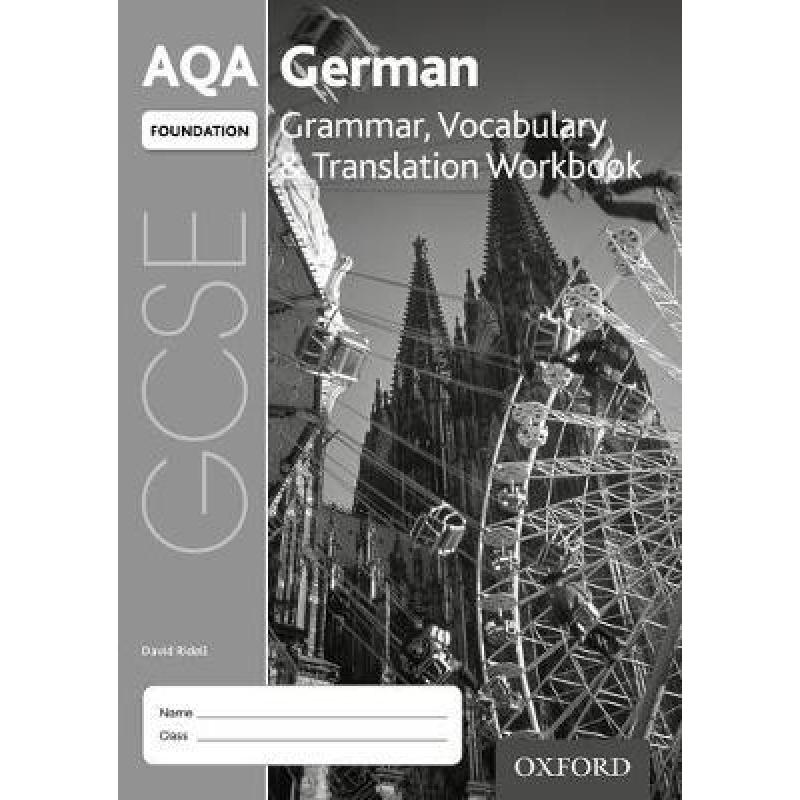 【4周达】AQA GCSE German Foundation Grammar, Vocabulary & Translation Workbook (Pack of 8): With all ... [9780198415657] 书籍/杂志/报纸 儿童读物原版书 原图主图