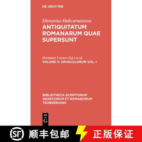 【3-4周达】精装 Quae Exstant, Vol. V CB [9783598712890]