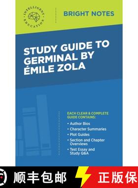 【3-4周达】Study Guide to Germinal by Emile Zola [9781645421061]