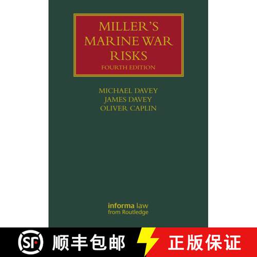 【3-4周达】精装 Miller's Marine War Risks Fourth Edition [9780415317566]