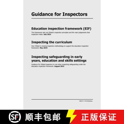 【3-4周达】Guidance for Inspectors: Education inspection framework (EIF), Inspecting the curriculum, ... [9798885590860]