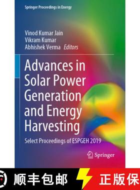 【3-4周达】Advances in Solar Power Generation and Energy Harvesting: Select Proceedings of Espgeh 2019 [9789811536373]