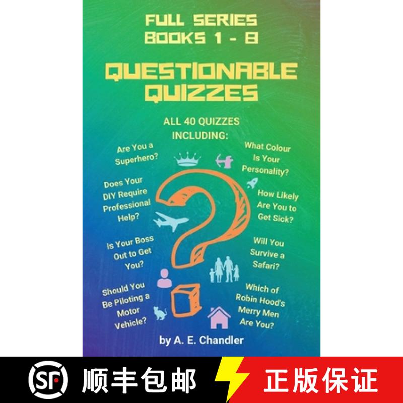 【3-4周达】Questionable Quizzes: Full Series of All 40 Quizzes Including: Are You a Superhero? What C... [9781777287726]