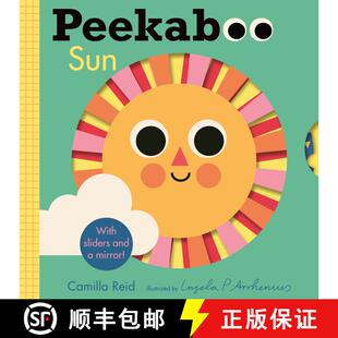 【3-4周达】Peekaboo: Sun: (An Interactive Board Book for Babies & Toddlers with Mirror & Sliders to P... [9781536217216]