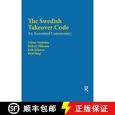 【3-4周达】The Swedish Takeover Code: An Annotated Commentary [9780367875671]