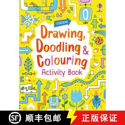 【3-4周达】Drawing, Doodling and Coloring Activity Book [9781805074182]