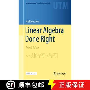 现货 线性代数应该这样学 第四版 Linear Algebra Done Right [9783031410253]