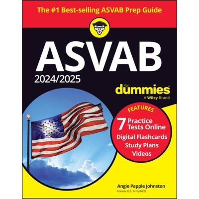 【4周达】2024/2025 ASVAB for Dummies: Book + 7 Practice Tests + Flashcards + Videos Online [9781394241187]