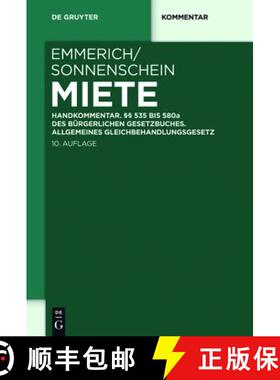 【3-4周达】Miete：Handkommentar. §§ 535 bis 580a des Bürgerlichen Gesetzbuches. Allgemeines Gleich... [9783110248647]