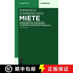 【3-4周达】Miete：Handkommentar. §§ 535 bis 580a des Bürgerlichen Gesetzbuches. Allgemeines Gleich... [9783110248647]