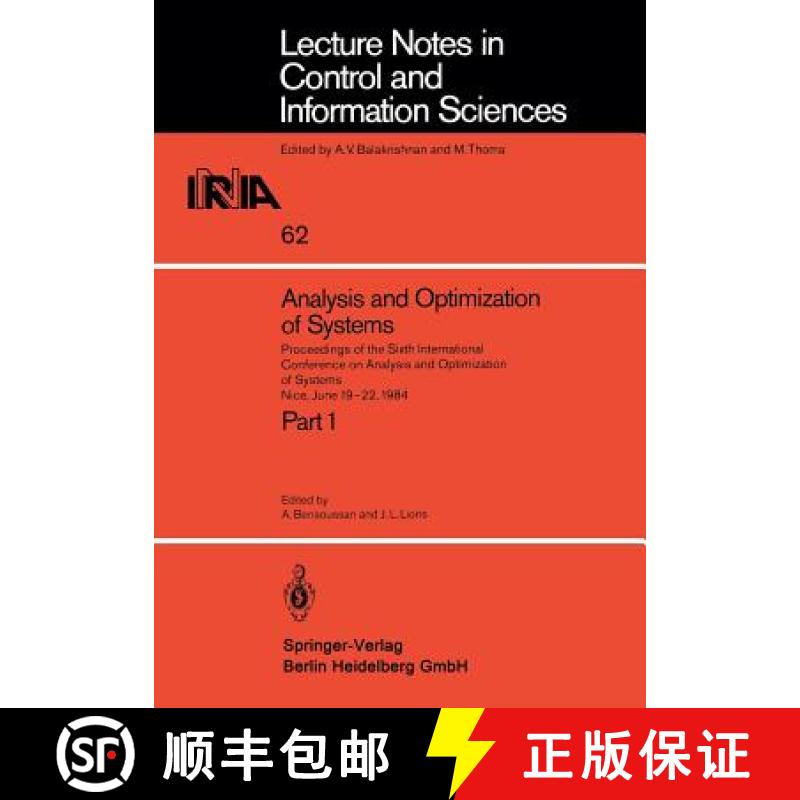 【3-4周达】Analysis and Optimization of Systems: Proceedings of the Sixth International Conference on... [9783540135517]