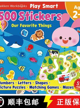 【3-4周达】Play Smart 500 Stickers Activity Book All Our Favorite Things: For Toddlers Ages 2, 3, 4: ... [9784056212372]