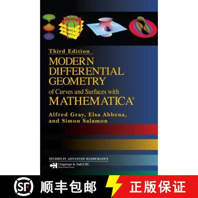 【3-4周达】精装 Modern Differential Geometry of Curves and Surfaces with Mathematica [9781584884484]