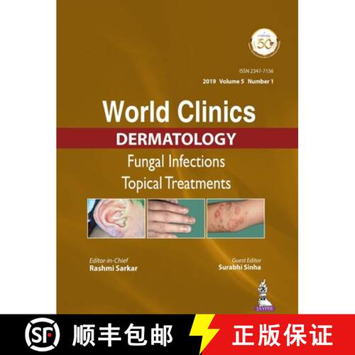 【3-4周达】精装 World Clinics in Dermatology: Fungal Infections : Topical Treatments [9789352709984]