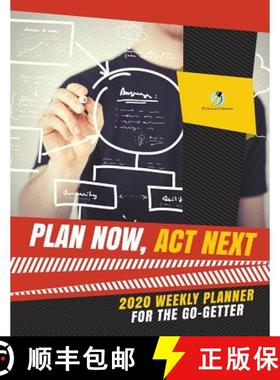 【3-4周达】Plan Now, Act Next : 2020 Weekly Planner for the Go-Getter [9781541966628]