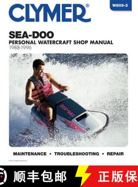 【3-4周达】Sea-Doo Water Vehicles Shop Manual 1988-1996 (Clymer Personal Watercraft) [9780892876914]