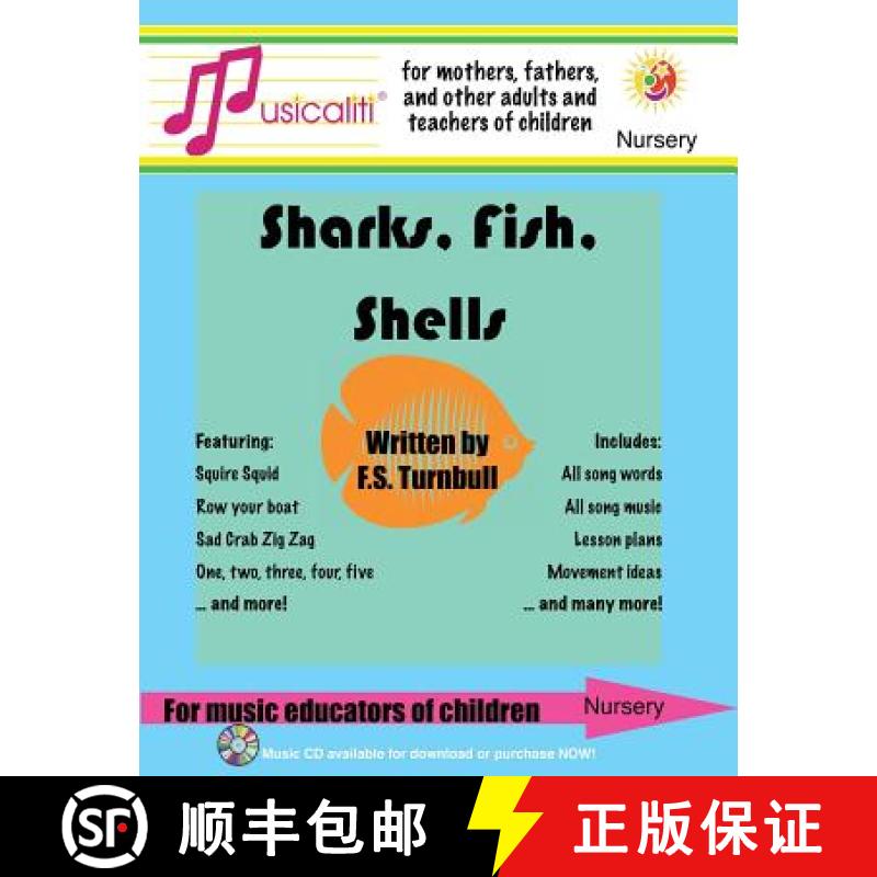 【3-4周达】Musicaliti Nursery: Sharks, Fish, Shells: Musicaliti Nursery [9781907935633]