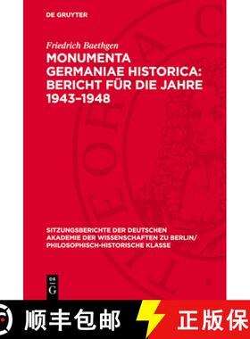 预订 Monumenta Germaniae Historica: Bericht Für Die Jahre 1943-1948 [9783112726747]