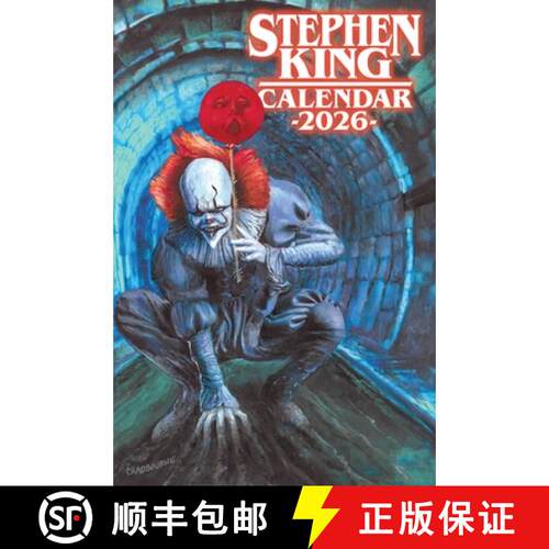 【3-4周达】精装 2026 Stephen King Calendar Meet Pennywise: Meeting Stephen King [9781623307110]