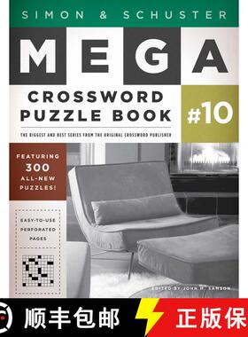 【3-4周达】Simon & Schuster Mega Crossword Puzzle Book #10: Volume 10 [9781451627381]