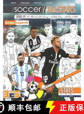 【3-4周达】Soccer World All Stars 2020-21: La Liga Legends edition: The Ultimate Futbol Coloring, Act... [9780998030791]