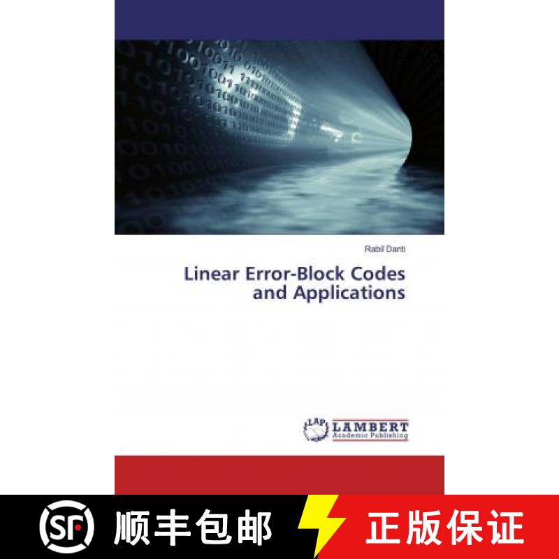 预订 Linear Error-Block Codes and Applications [9783330018563]
