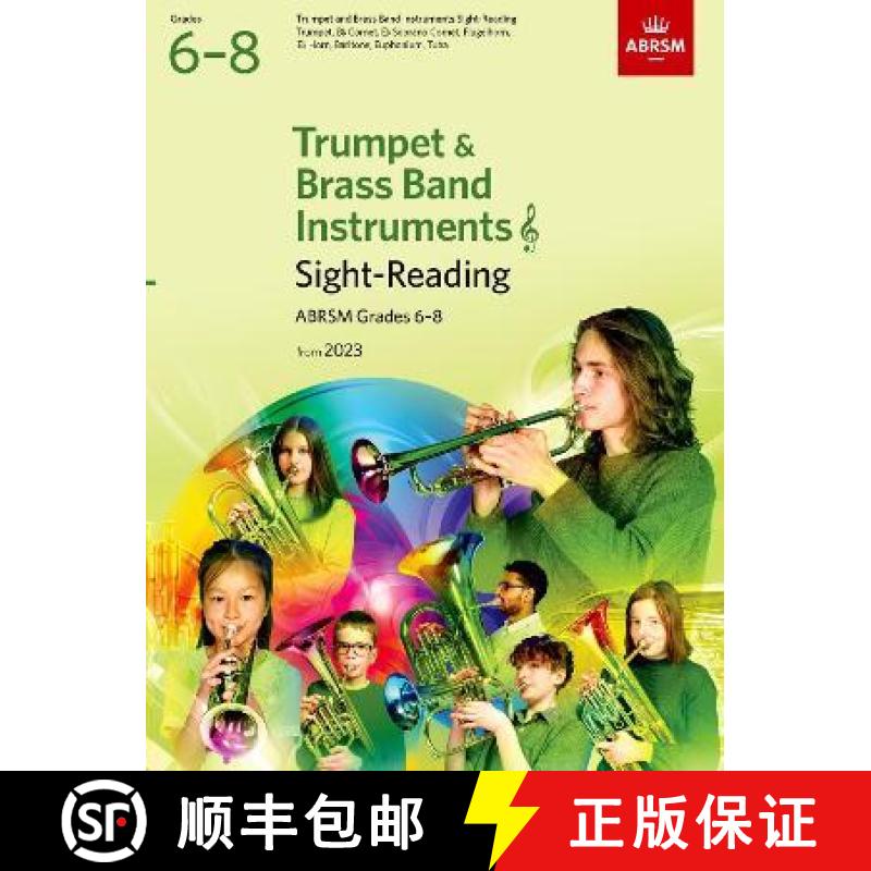 【2-3周达】Sight-Reading for Trumpet and Brass Band Instruments (treble clef), ABRSM Grades 6-8, from... [9781786015105]