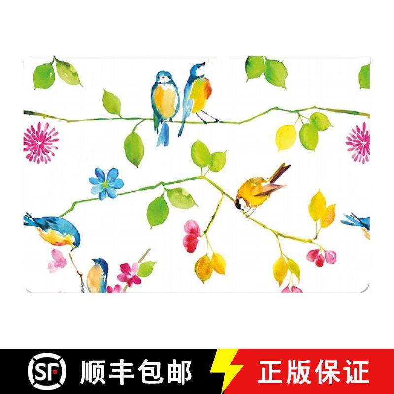 预订 Watercolor Birds Note Cards [With 15 Envelopes] [9781441304544]