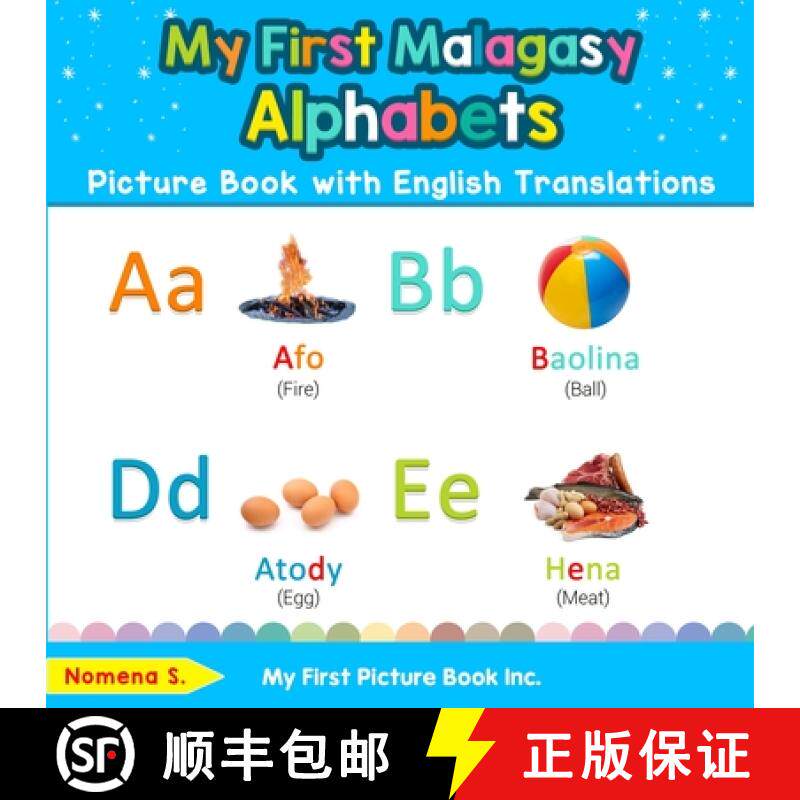 【3-4周达】My First Malagasy Alphabets Picture Book with English Translations: Bilingual Early Learni... [9780369600660]