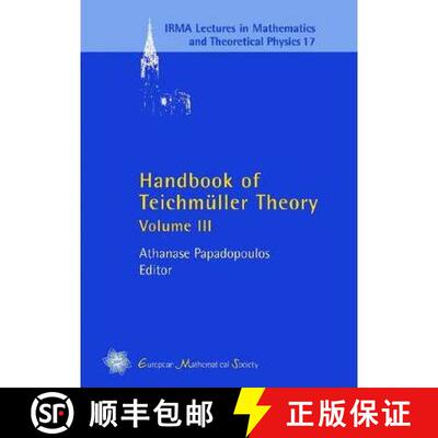 预订 精装 Handbook of Teichmuller Theory: Part, Volume 3 [9783037191033]