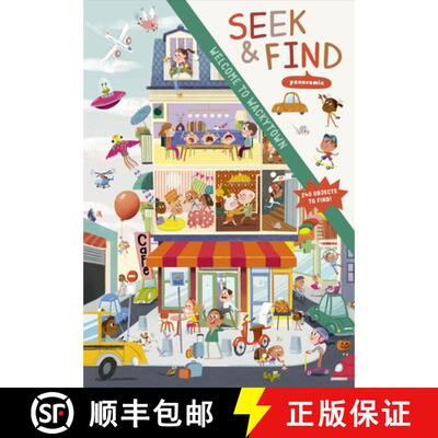 【3-4周达】精装 Welcome to Wackytown: Panoramic Seek & Find [9780764371455]