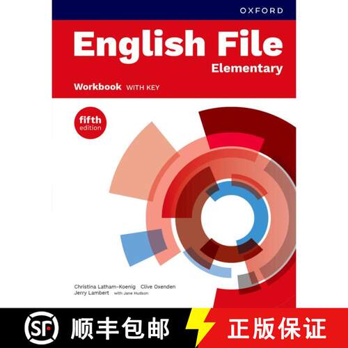 预订 English File fifth edition: Elementary: Workbook with key: Print Student Workbook without key [9780194662413]